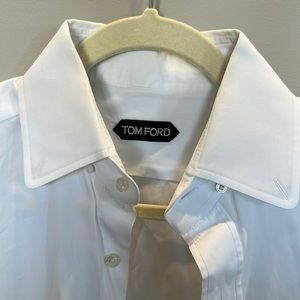 Tom Ford men’s dress shirt. Solid white size 15.5 / 39